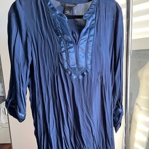 Calvin Klein Jeans Blue 3/4 Sleeve Tunic size L